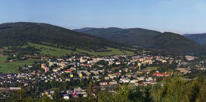 Vrbno pod Pradědem panorama gigapixel Srpen 2014