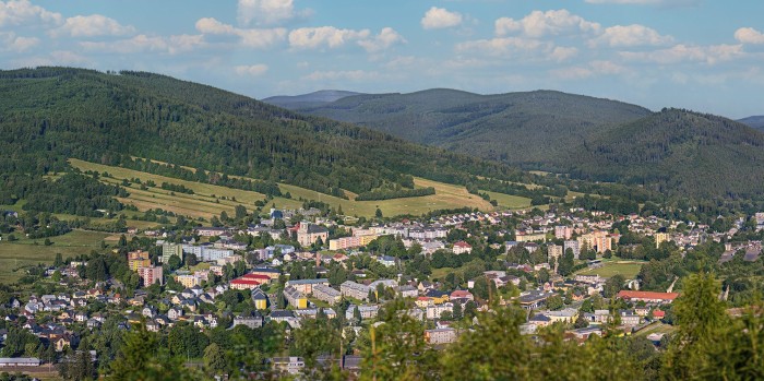 Vrbno pod Pradědem panorama gigapixel Cerven 2025